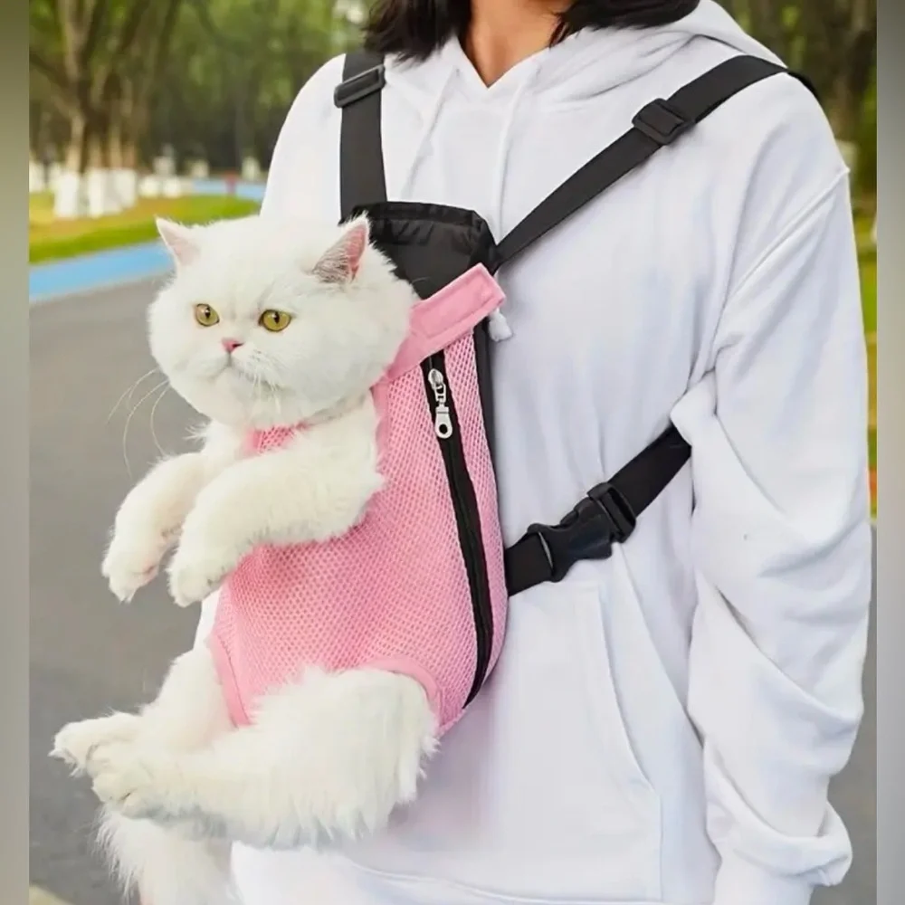 Pink Pet Backpack For Ur Lil Bestie High Quality Durable Fabric. Brand New